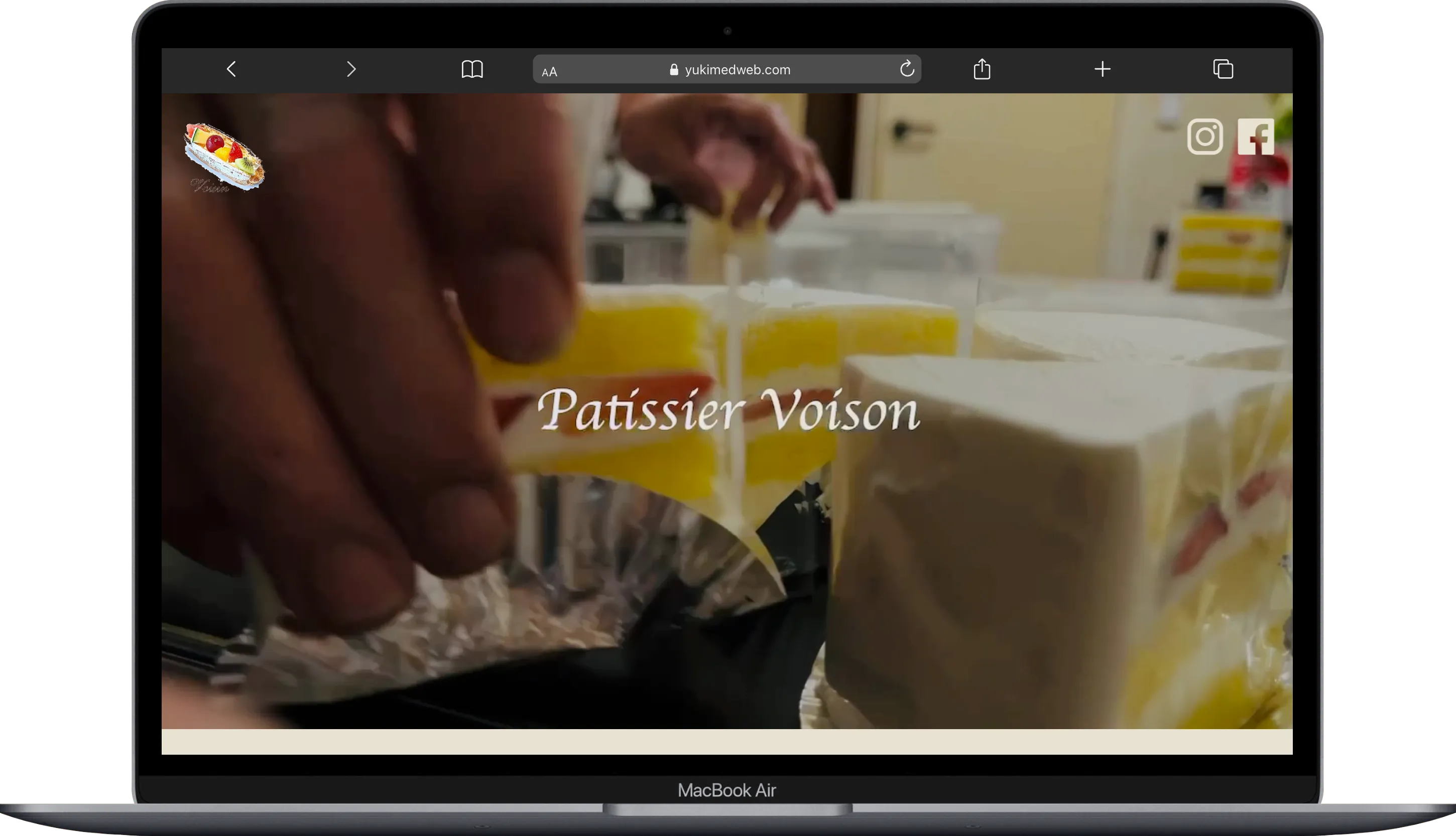 Patissier Voisin ホームページ